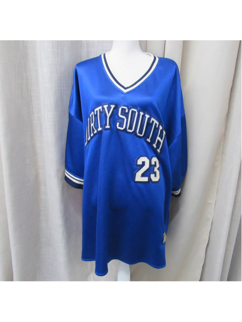 Vtg 2003 212 NYC Sport Dirty South 23 Jersey Blue Mens 4XL Hip Hop Streetwear